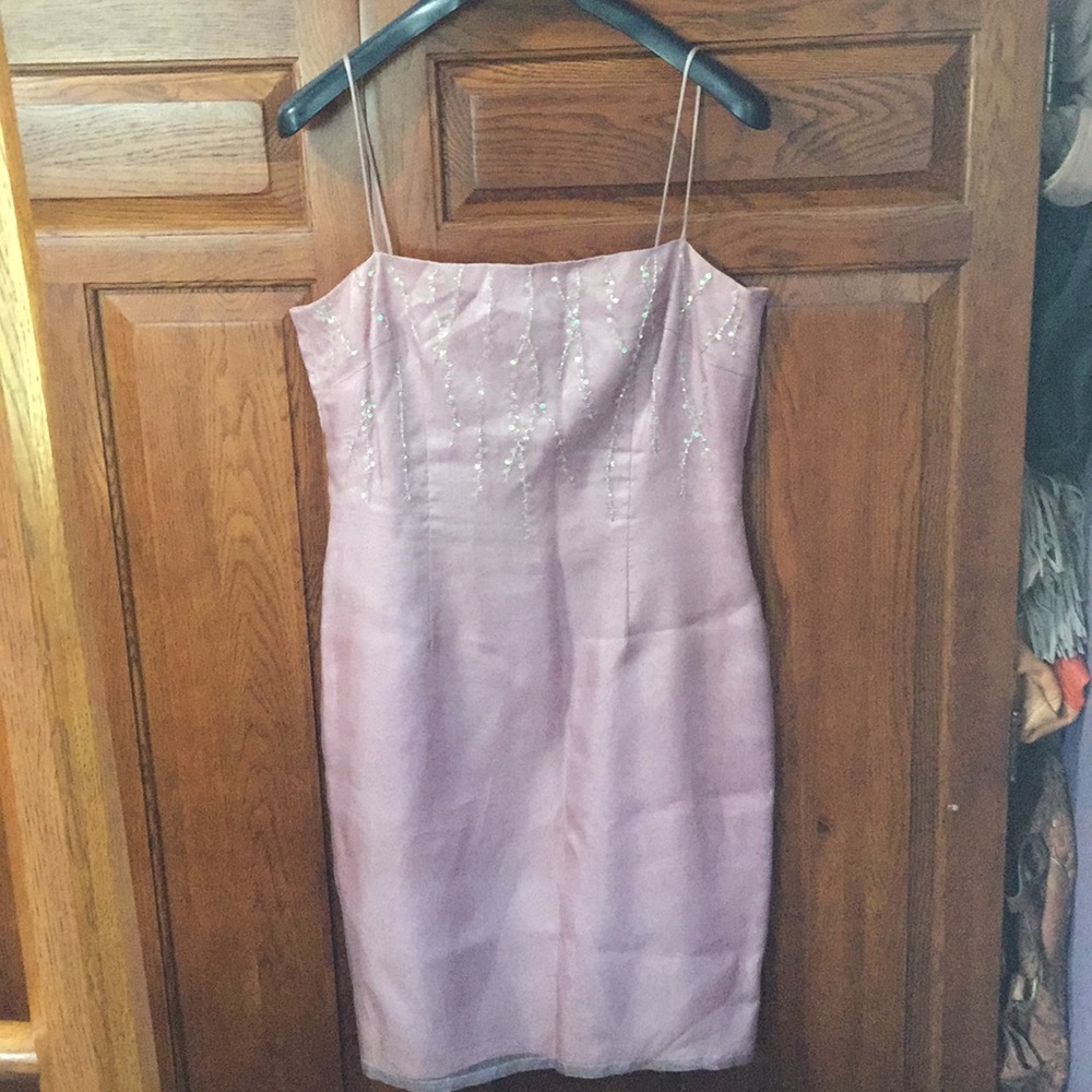 Laundry shelli segal silk lavender dress 10